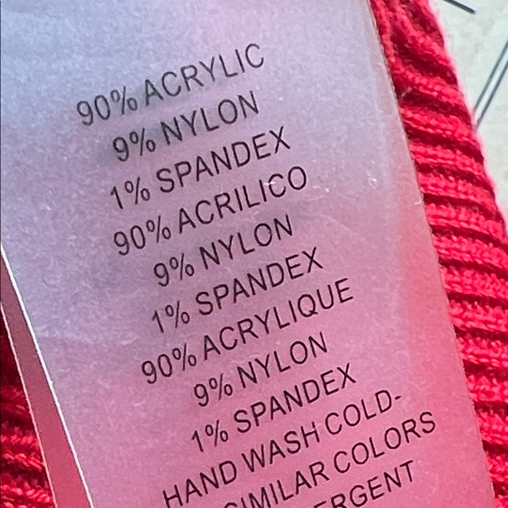 Vince Camuto Womens Crewneck Sweater Dress Red Vibrant Long Puff Sleeve Sz. S - Picture 7 of 12